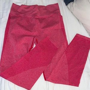 Pink leggings size large